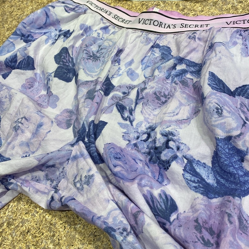 Victoria’s Secret Pajama Bottoms Pants Floral Lightweight Large - Picture 7 of 17